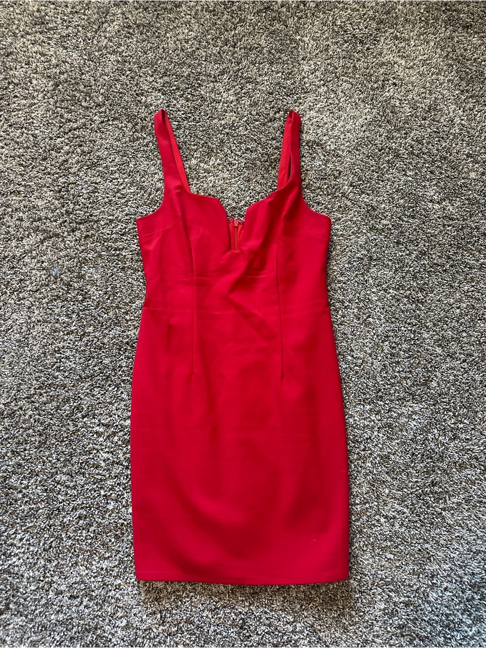 Women’s red minidress